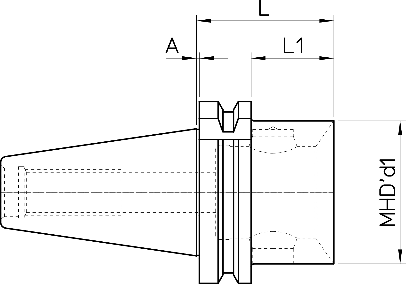 DIN69871-AD40 FC MHD’50.48