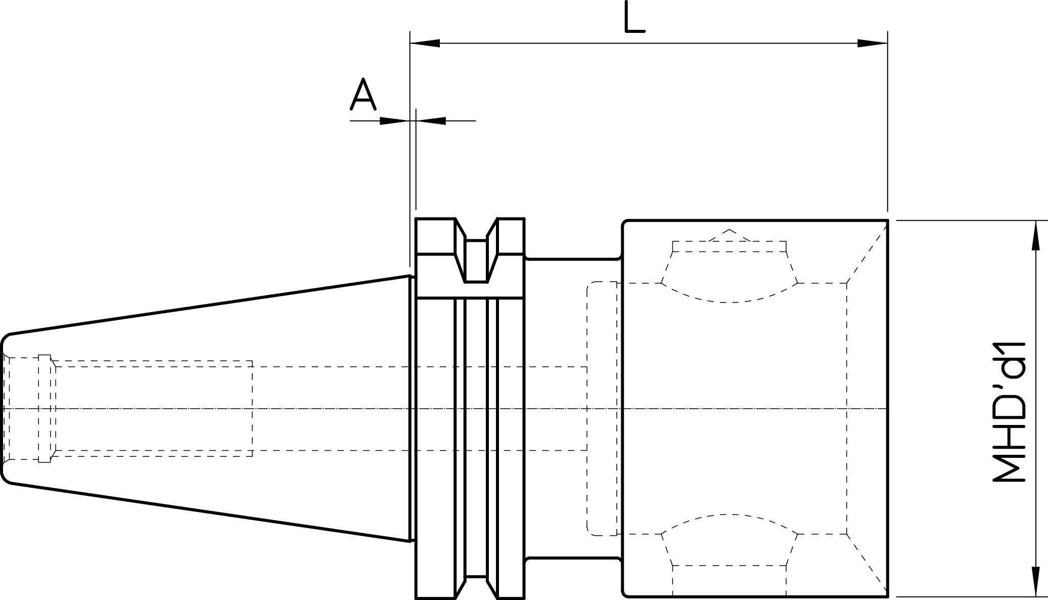 DIN69871-AD40 FC MHD’63.80