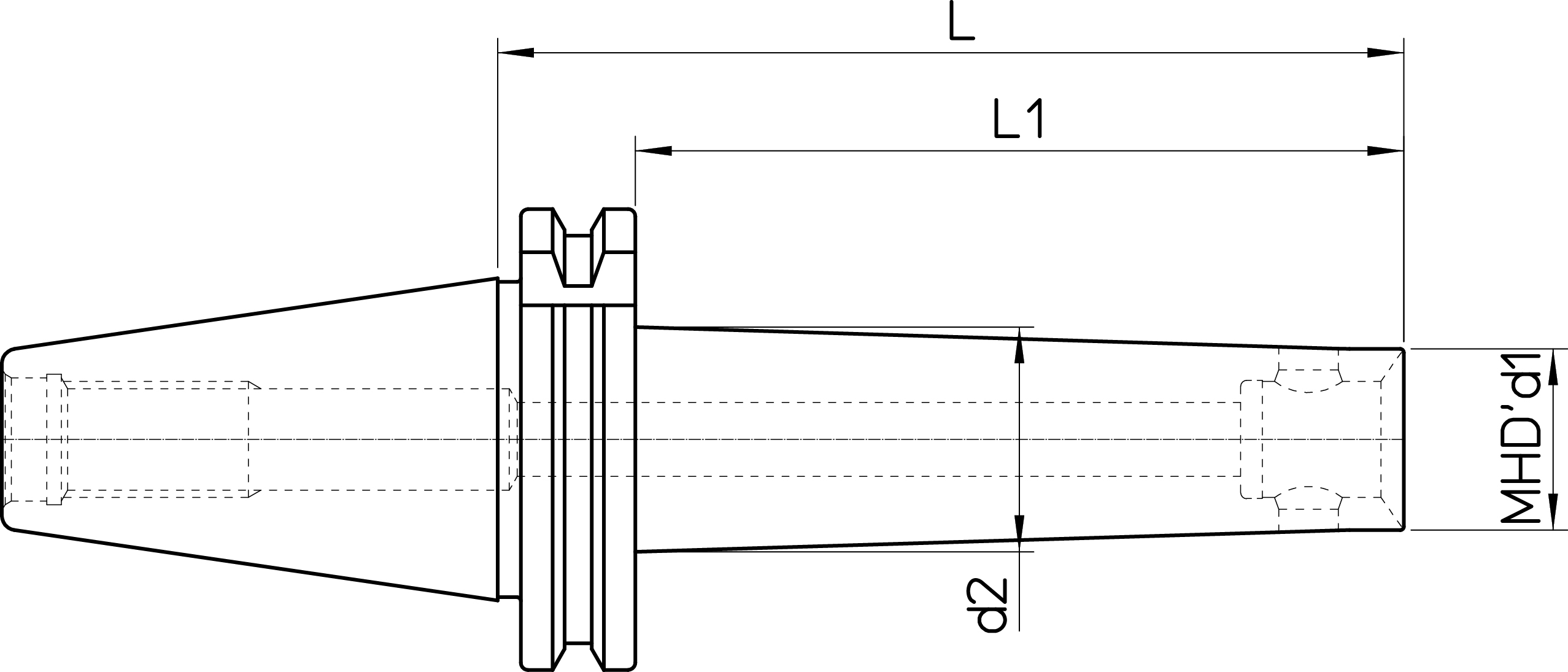 DIN69871-AD40 MHD’25.125