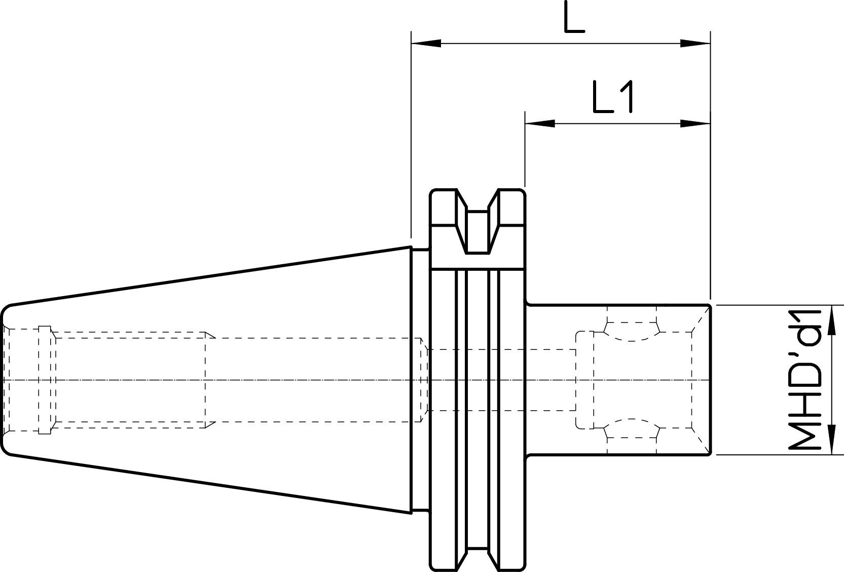 DIN69871-AD40 MHD’25.50