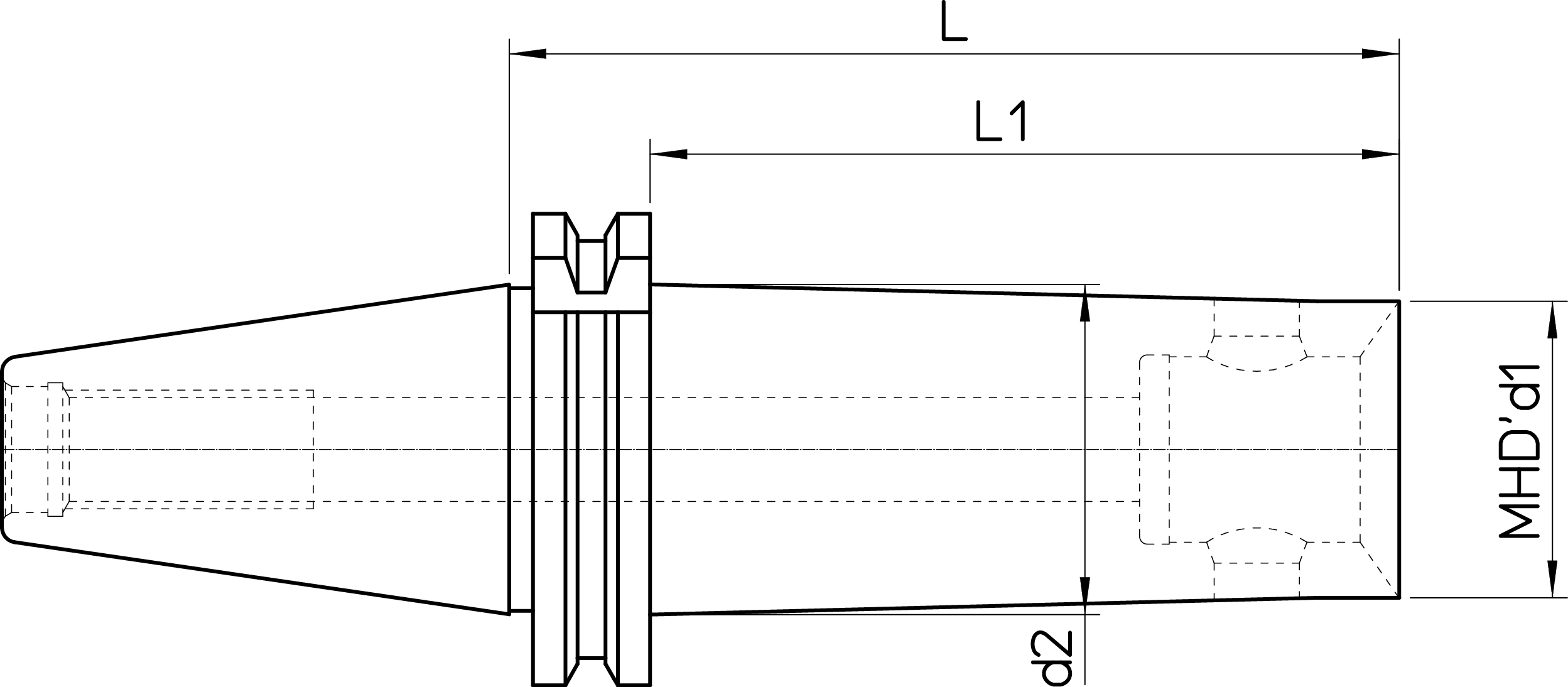 DIN69871-AD40 MHD’40.120