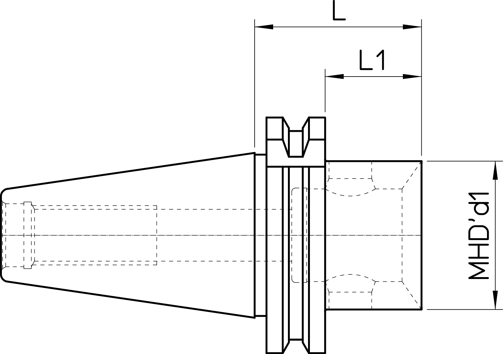 DIN69871-AD40 MHD’40.45