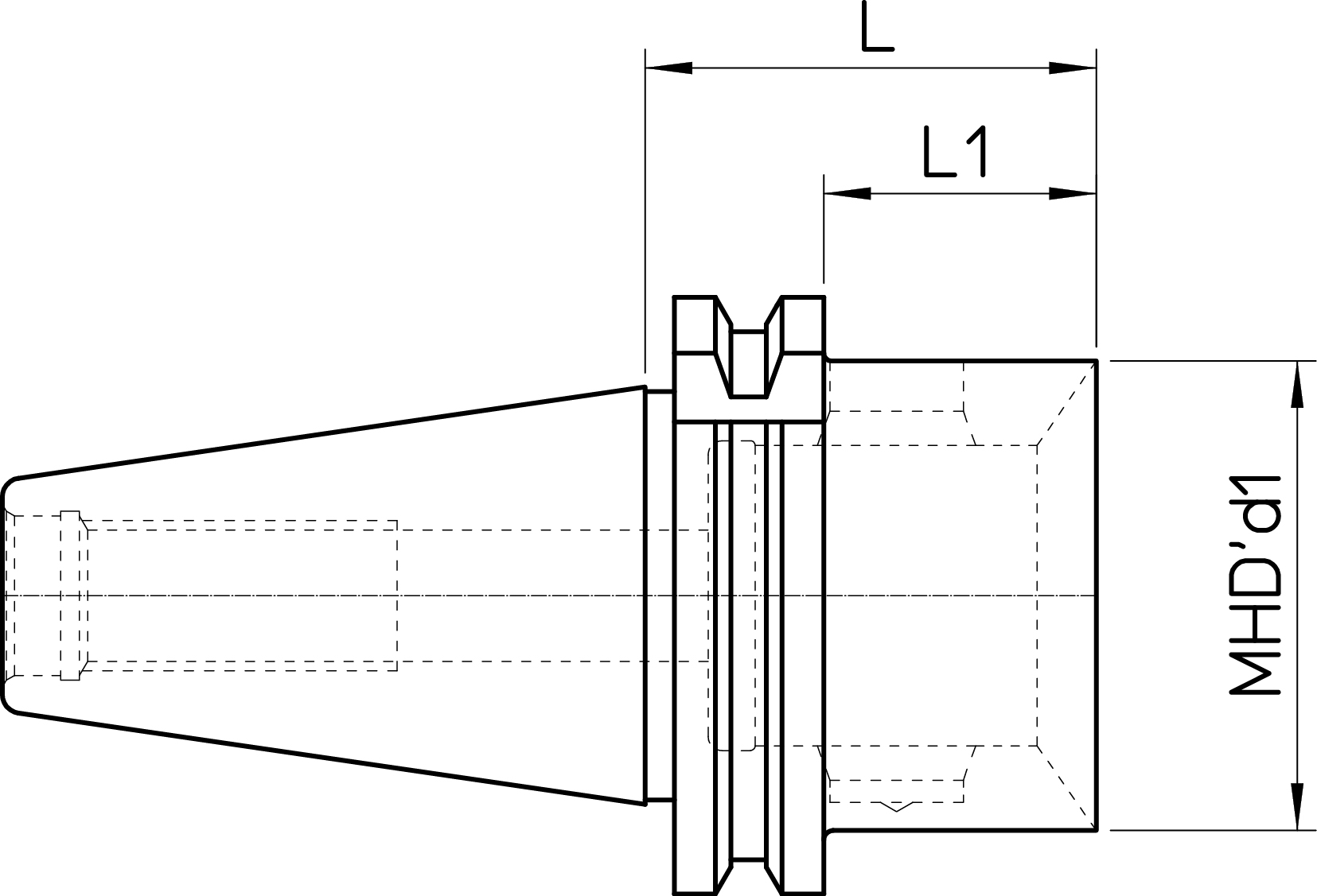 DIN69871-AD40 MHD’50.48