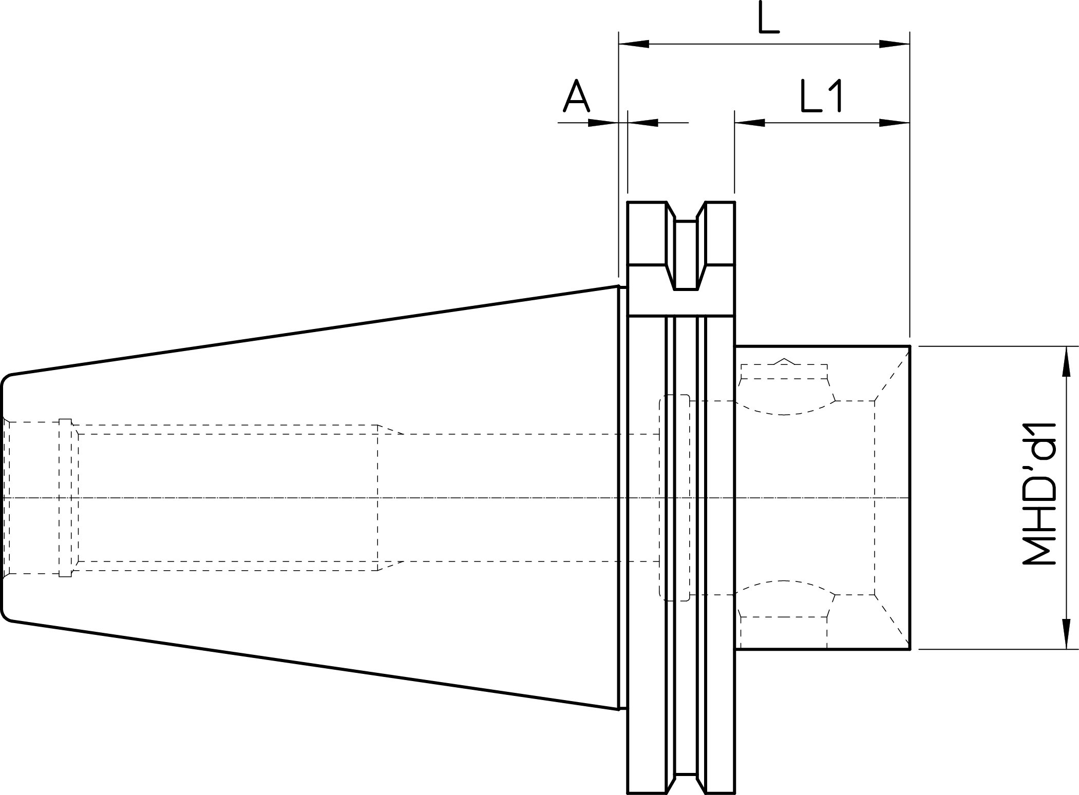 DIN69871-AD50 FC MHD’50.48