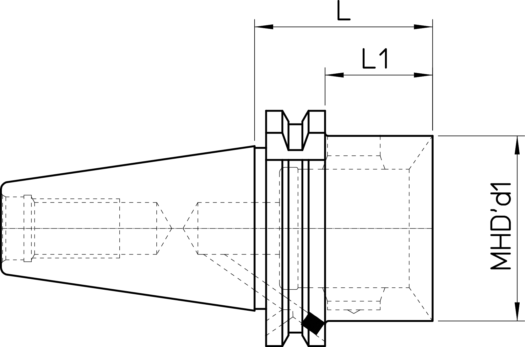 DIN69871-B40 MHD’50.48