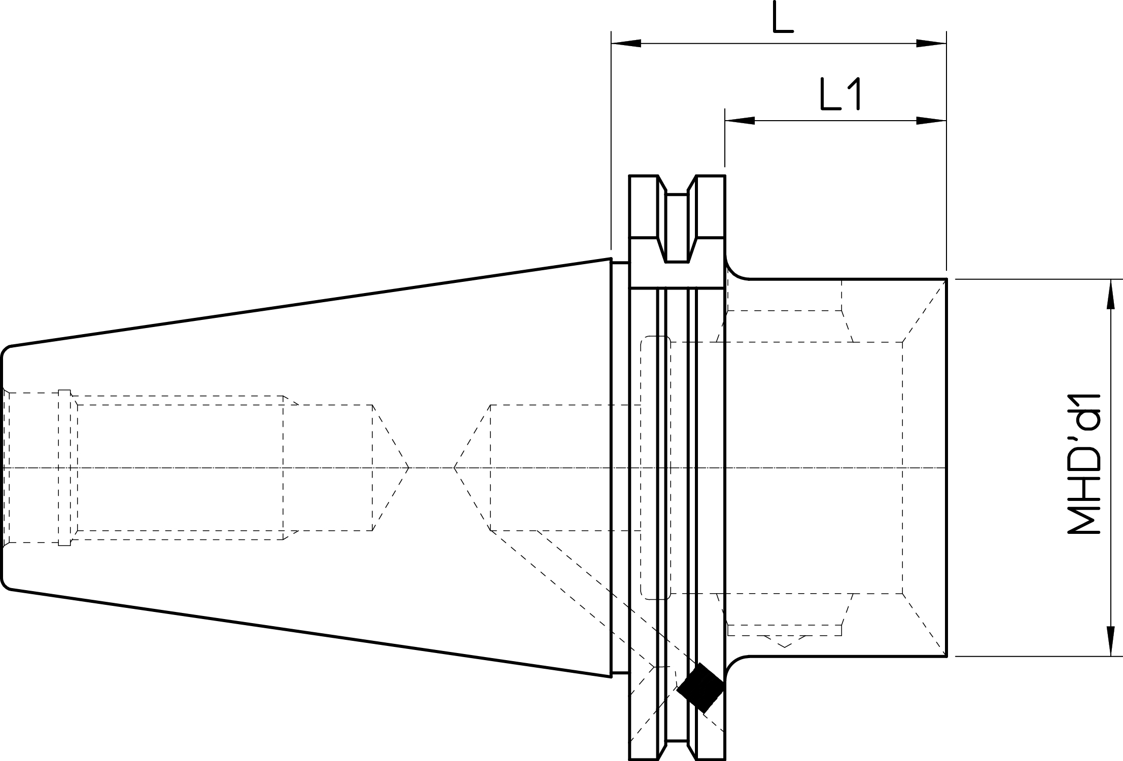 DIN69871-B50 MHD’80.62