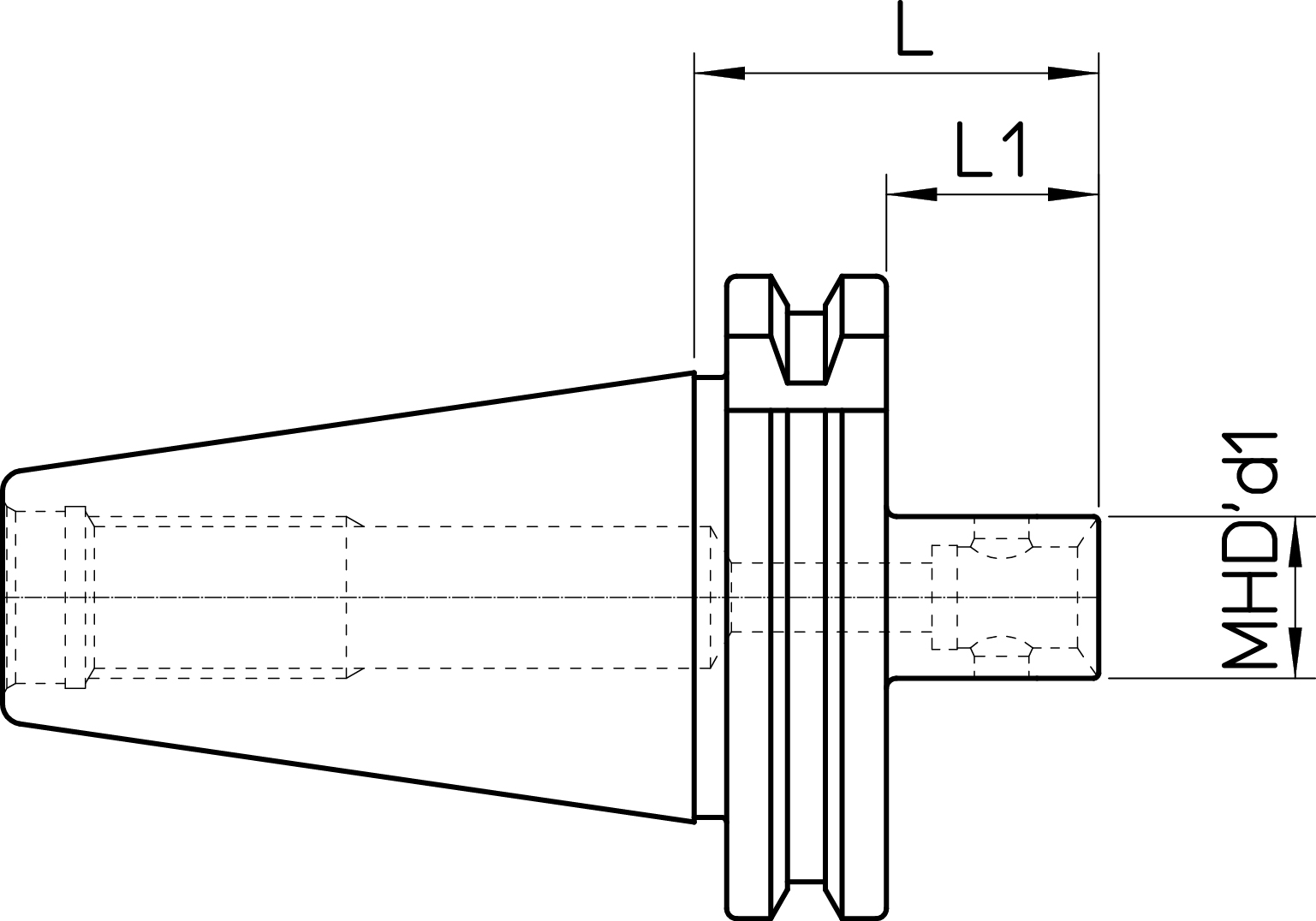 DIN69871-AD40 MHD’16.40