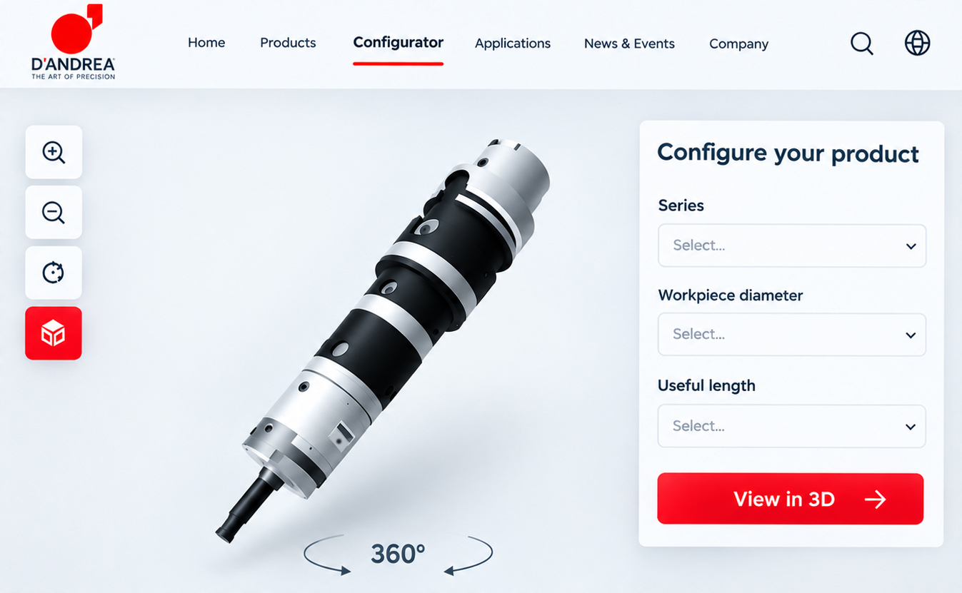 Nuovo configuratore 3D D’Andrea